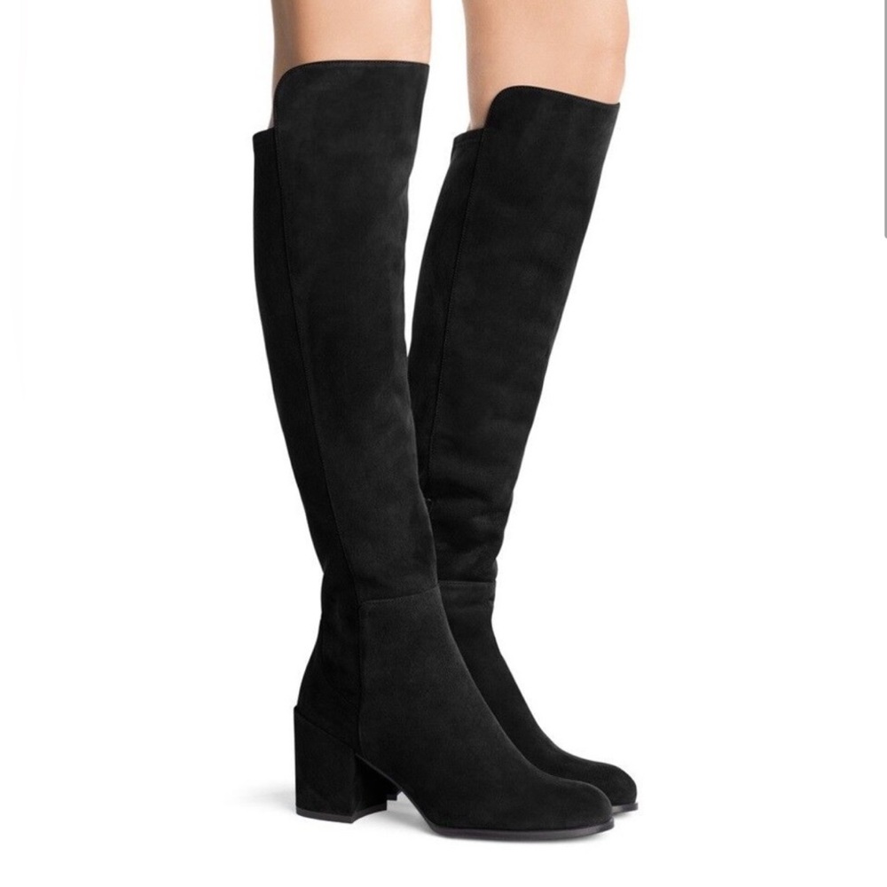 Stuart Weitzman AllJack Black suede 8.5 M